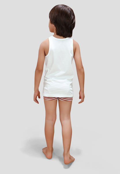 Premium White Boys Vests – Pack of 6 (Pure Hi-quality Cotton)