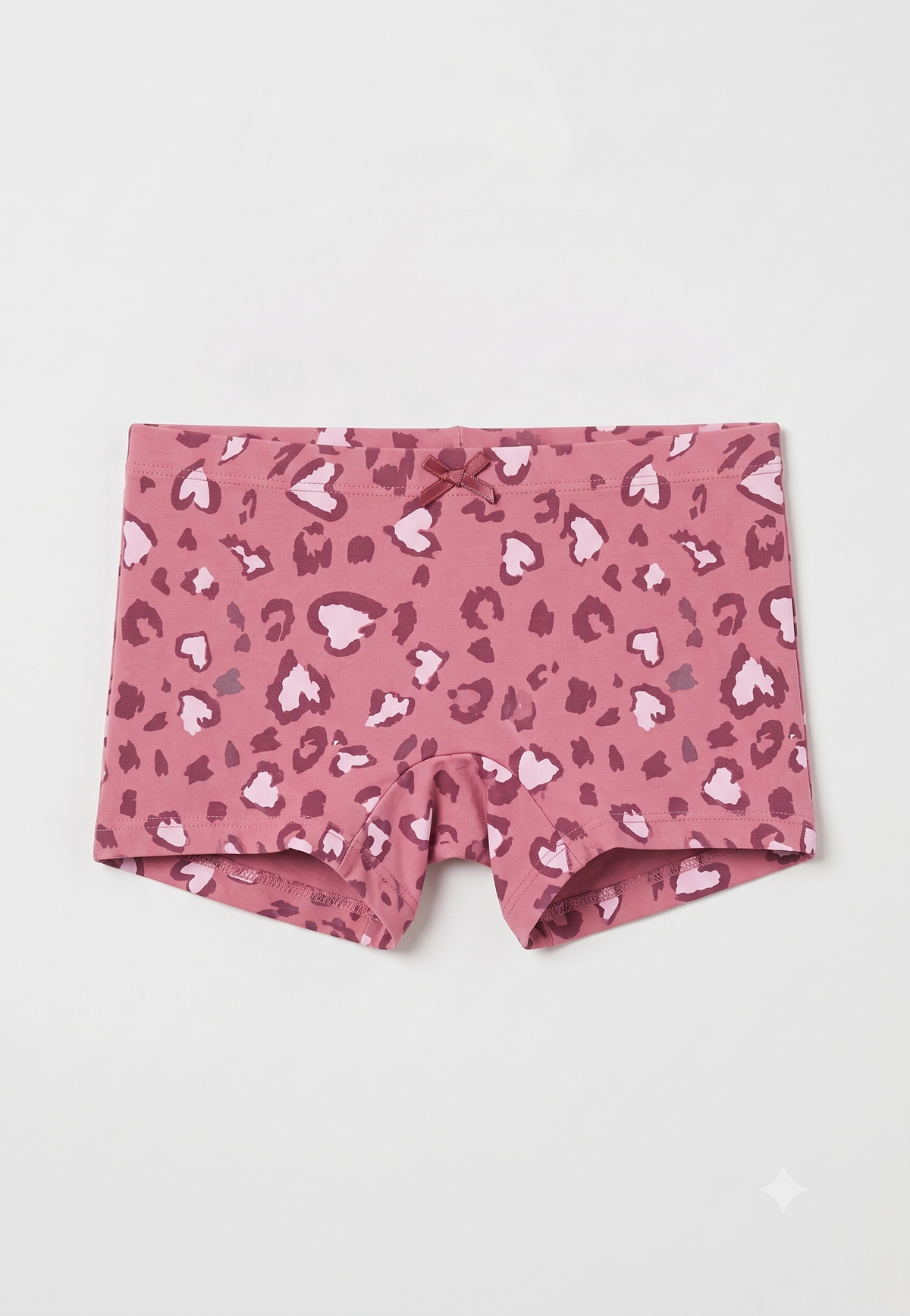 Heart Print Girls Boxer Briefs – Pack of 6 (Cotton Lycra)