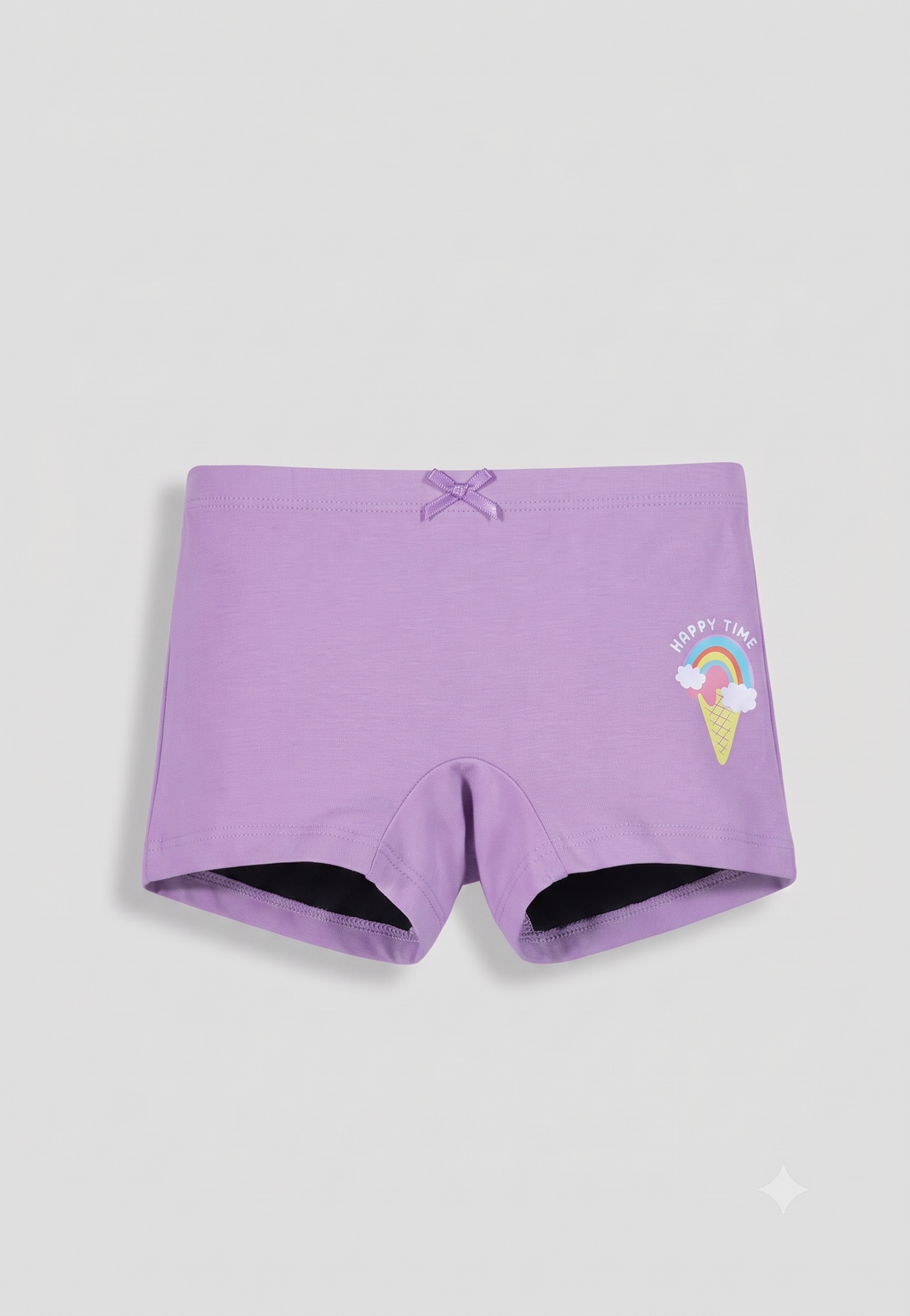 Heart Print Girls Boxer Briefs – Pack of 6 (Cotton Lycra)
