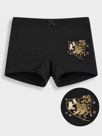Unicorn Print Girls Boxer Briefs – Pack of 6 (Bamboo)