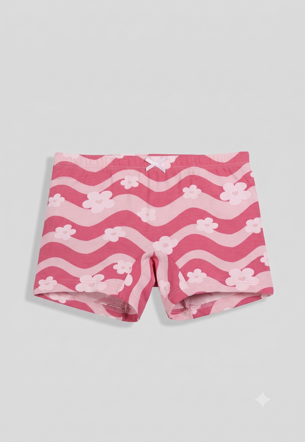 Floral Print Girls Boxer Briefs – Pack of 6 (Cotton Lycra)