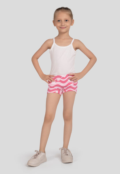 Floral Print Girls Boxer Briefs – Pack of 6 (Cotton Lycra)