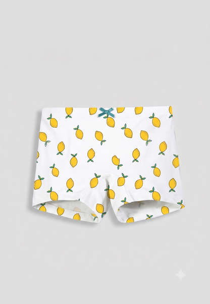 Floral Print Girls Boxer Briefs – Pack of 6 (Cotton Lycra)