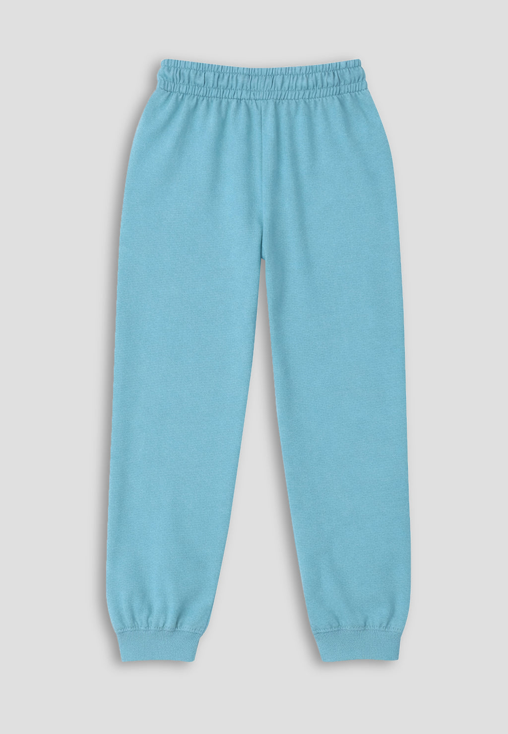 Unicorn & Bird Print Girls Tee & Jogger Co-ord Set – Pure Cotton, Set of 2 White &Teal Blue