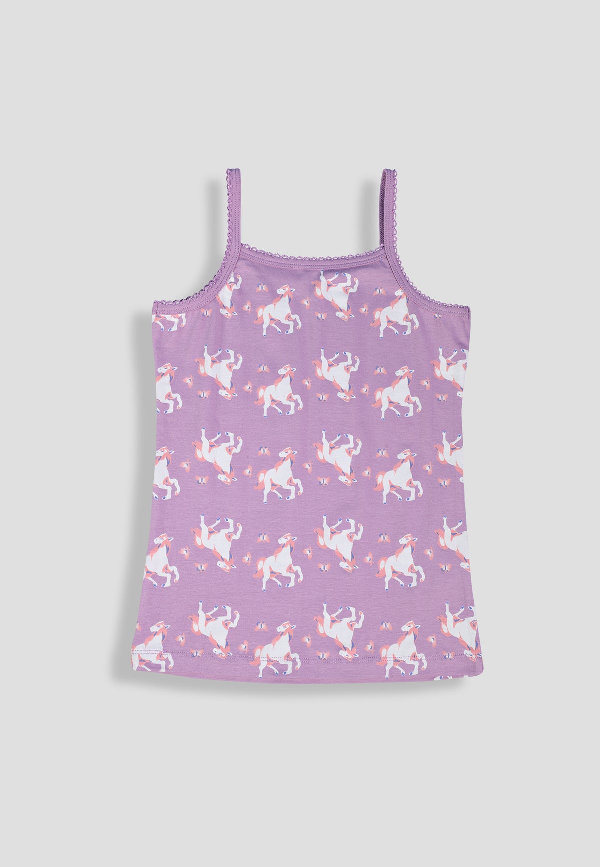 Leopard Print Girls Camisoles – Pack of 6 (Cotton Lycra)